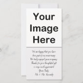 DIY - Jubileum Dank u wel Foto invoegen Bedankkaart (Voorkant)