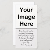 DIY - Jubileum Dank u wel Foto invoegen Bedankkaart (Voorkant / Achterkant)