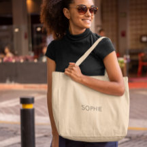 DIY Jumbo Canvas tas | Aangepaste tekst, naam, mon