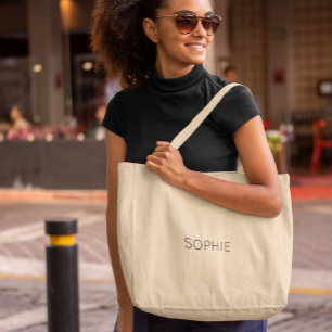 DIY Jumbo Canvas tas   Aangepaste tekst, naam, mon