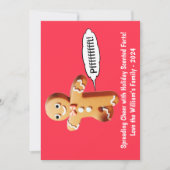 DIY Kerst Kaarten - Scheten Gingerbread Man (Voorkant)