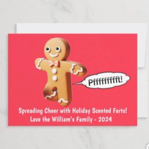DIY Kerst Kaarten - Scheten Gingerbread Man