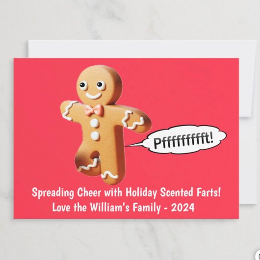 DIY Kerst Kaarten - Scheten Gingerbread Man