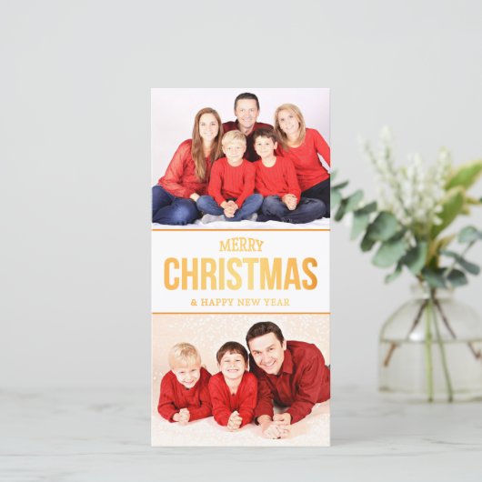 DIY Kerstbrief en Fotosjabloon Feestdagenkaart (Staand voorkant)