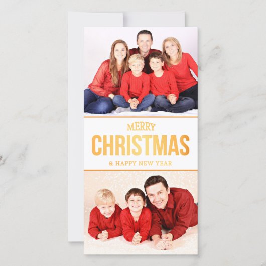 DIY Kerstbrief en Fotosjabloon Feestdagenkaart (Voorkant)