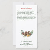 DIY Kerstbrief en Fotosjabloon Feestdagenkaart (Achterkant)