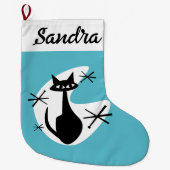 DIY Kerstkous - Atomic Age Cat Starburst Grote Kerstsok (Voorkant)