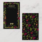 DIY-Ketting- en oorkaarthouder Visitekaartje (Voorkant / Achterkant)