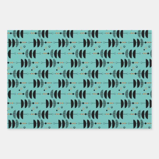 DIY - KLANTKLEUR - Moderne middenklasse Inpakpapier Vel (Voorkant 3)