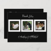 DIY KLEUR/BRUILOFT FOTO'S BEDANKT BRIEFKAART (Voorkant / Achterkant)