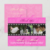 DIY Kleur/Damask Foto's Dank u briefkaarten (Voorkant / Achterkant)