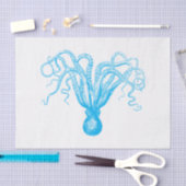 DIY Kleur  Gestileerde Octopus Tekening #8 Tissuepapier (Craft)