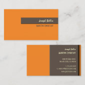 DIY-kleur/Oranje+bruin Visitekaartje (Voorkant / Achterkant)