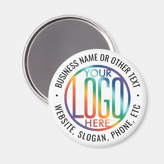 DIY-kleur | Promotionele ronde voor uw zakelijke L Magneet (Voorkant / Achterkant)