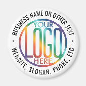 DIY-kleur | Promotionele ronde voor uw zakelijke L Magneet (Voorkant)