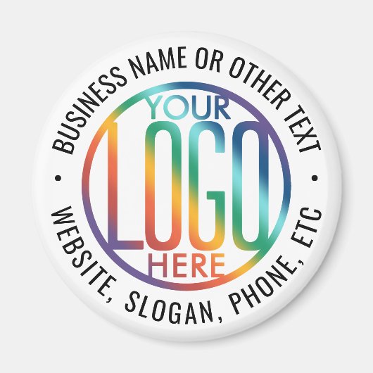 DIY-kleur | Promotionele ronde voor uw zakelijke L Magneet (Voorkant)