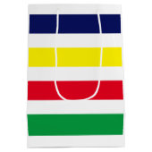 DIY-kleuren 4 Stripe Red Blue Green White Medium Cadeauzakje (Achterkant)