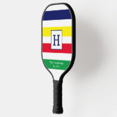 DIY-kleuren 4 Stripe Red Blue Green White Pickleball Paddle (Links)