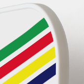 DIY-kleuren 4 Stripe Red Blue Green White Pickleball Paddle (Links Detail)