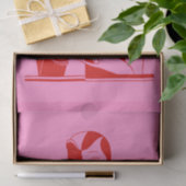 DIY Kleuren  Art Deco Dame Met Parels Rood Tissuepapier (Geschenk)