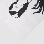 DIY Kleuren  Art Deco Dame Met Parels Tissuepapier (Detail)