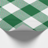 DIY-kleuren Buffalo Pset Tartan LG SV Groen Wit Cadeaupapier (Hoek)