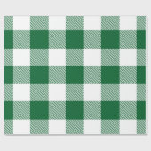 DIY-kleuren Buffalo Pset Tartan LG SV Groen Wit Cadeaupapier (Vlak)