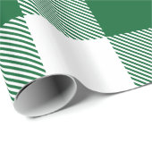 DIY-kleuren Buffalo Pset Tartan LG SV Groen Wit Cadeaupapier (Rol Hoek)