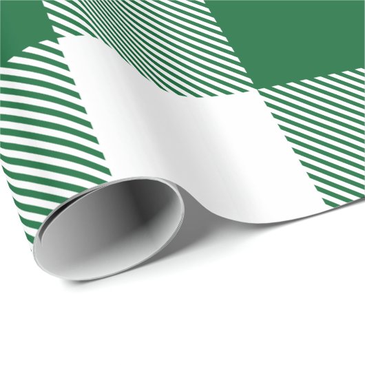 DIY-kleuren Buffalo Pset Tartan LG SV Groen Wit Cadeaupapier (Rol Hoek)