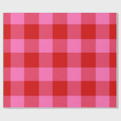 DIY-kleuren Buffalo Pset Tartan LG SV Rood Pink Cadeaupapier (Vlak)