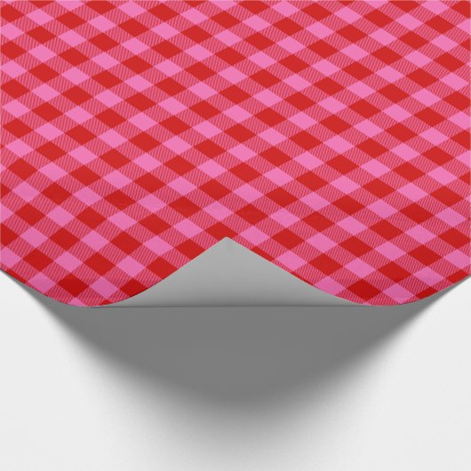 DIY-kleuren Buffalo Pset Tartan SM SV Rood Warm Ro Cadeaupapier (Hoek)
