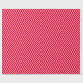 DIY-kleuren Chevron Zigzag SV Red Hot Pink Cadeaupapier (Vlak)