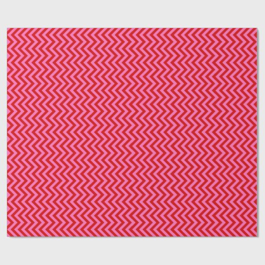 DIY-kleuren Chevron Zigzag SV Red Hot Pink Cadeaupapier (Vlak)