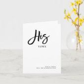 DIY Kleuren Chic Handgeschreven Script Zijn Beloft Kaart (Gele Bloem)