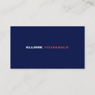 DIY kleuren+fonts visitekaartje