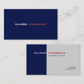 DIY kleuren+fonts visitekaartje (Voorkant / Achterkant)