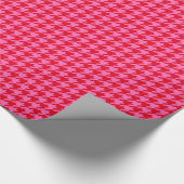 DIY-kleuren Houndstooth Pset SV Red Hot Pink Cadeaupapier (Hoek)