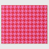 DIY-kleuren Houndstooth Pset SV Red Hot Pink Cadeaupapier (Vlak)