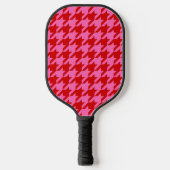 DIY-kleuren Houndstooth SV Red Hot Pink Pickleball Paddle (Voorkant)