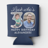 DIY Kleuren · Kijk Wie is 30 Verjaardagsfeest 2 Fo Blikjeskoeler (Achterkant)