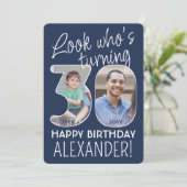 DIY Kleuren · Kijk Wie is 30 Verjaardagsfeest 2 Fo Kaart (Staand voorkant)