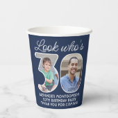 DIY Kleuren · Kijk Wie is 30 Verjaardagsfeest 2 Fo Papieren Bekers (Achterkant)