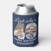 DIY Kleuren · Kijk Wie is 40 Verjaardagsfeest 2 Fo Blikjeskoeler (Blikje Voorkant)