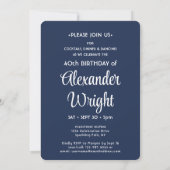 DIY Kleuren · Kijk Wie is 40 Verjaardagsfeest 2 Fo Kaart (Achterkant)