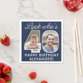 DIY Kleuren · Kijk Wie is 40 Verjaardagsfeest 2 Fo Servet (Insitu)