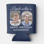 DIY Kleuren · Kijk Wie is 50 Verjaardagsfeest 2 Fo Blikjeskoeler (Achterkant)