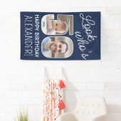 DIY Kleuren · Kijk Wie is 50 Verjaardagsfeest 2 Fo Spandoek (Insitu)