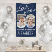 DIY Kleuren · Kijk Wie is 50 Verjaardagsfeest 2 Fo Spandoek