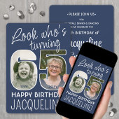 DIY Kleuren · Kijk Wie is 65 Verjaardagsfeestje 2  Kaart