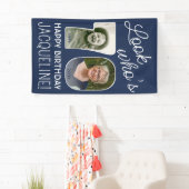 DIY Kleuren · Kijk Wie is 70 Verjaardagsfeest 2 Fo Spandoek (Insitu)